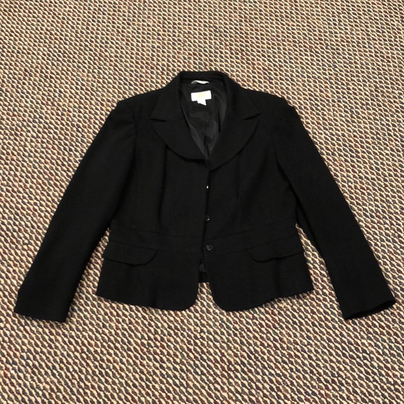 🌺 Talbots Black Fitted Short Jacket Sz 10P - Picture 1 of 7